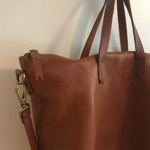 Madewell The Zip Top Transport Leather Carryall